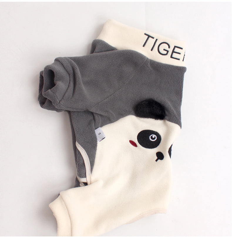 Warm Panda Pajamas doggreypandajumpsuitjammieforfrenchbulldogs_8