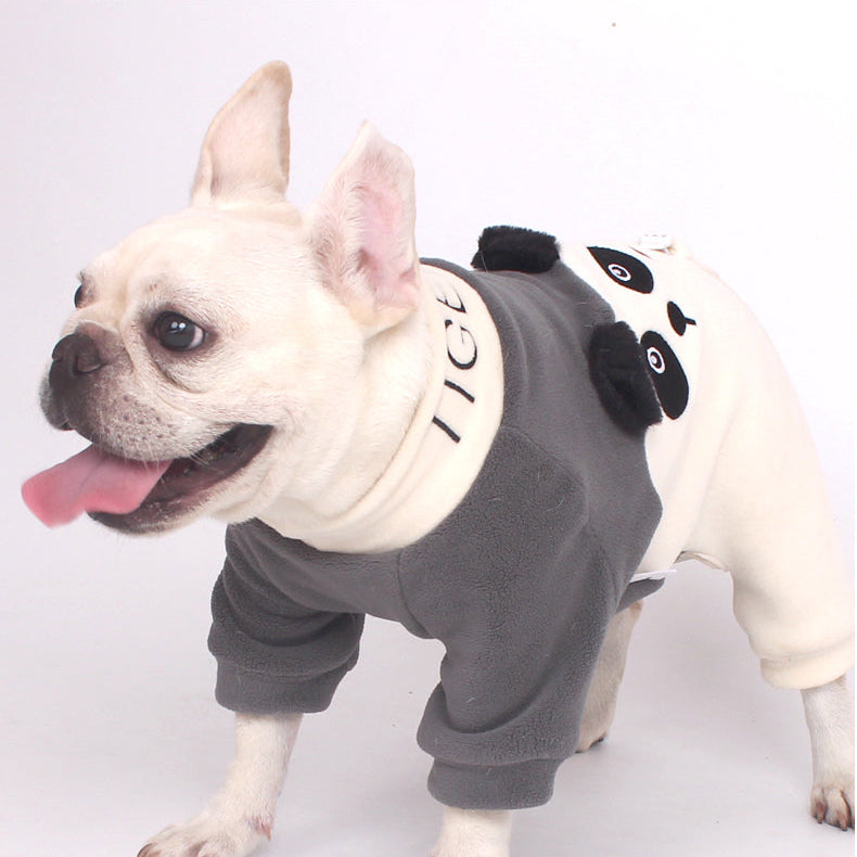 Warm Panda Pajamas doggreypandajumpsuitjammieforfrenchbulldogs_9