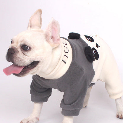 Warm Panda Pajamas doggreypandajumpsuitjammieforfrenchbulldogs_9