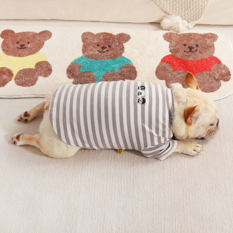 Grey Stripe Cotton Shirt