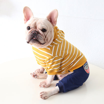 Stripe Hooded Onesie