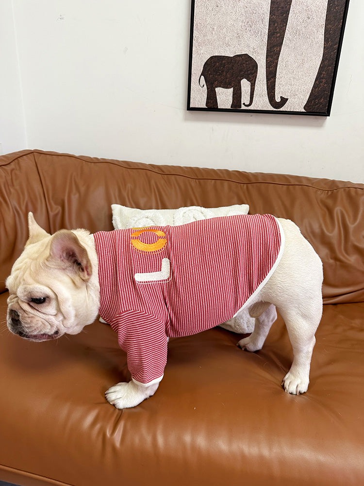 Dog Stripe Shirt- LOVE pullover for medium dogs 