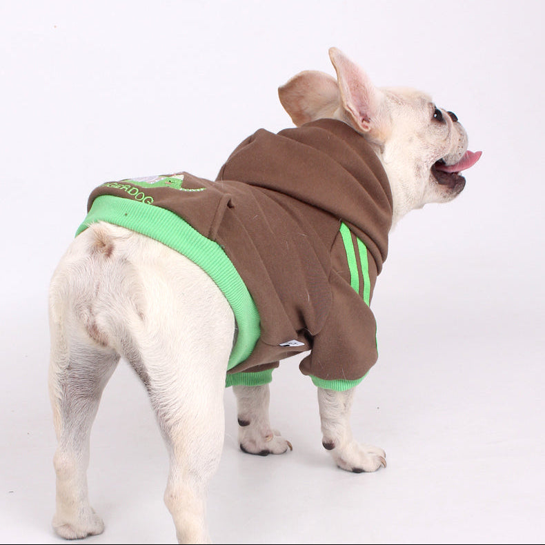 Dog Maillard Brown Hoodie dogmaillardbrownhoodiecoatformediumdogbreeds_10