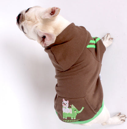 Dog Maillard Brown Hoodie dogmaillardbrownhoodiecoatformediumdogbreeds_4