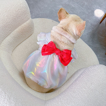 Dog Mermaid Bowtie Dress FOR SMALL MEDIUM DOGS BY FRENCHIELY