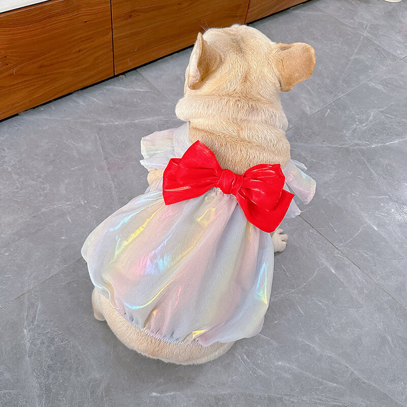 Dog Mermaid Bowtie Dress FOR SMALL MEDIUM DOGS BY FRENCHIELY