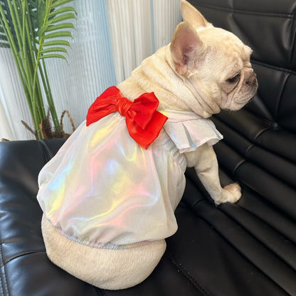 Dog Mermaid Bowtie Dress FOR SMALL MEDIUM DOGS BY FRENCHIELY