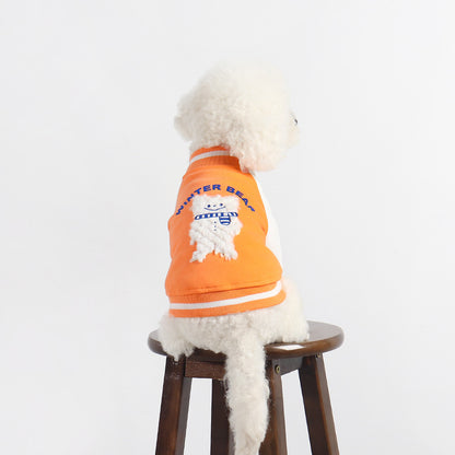 Dog Orange Baseball Coat - Frenchiely