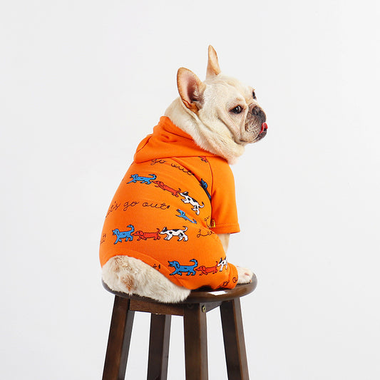 Dog Orange Onesie Pajama - Frenchiely