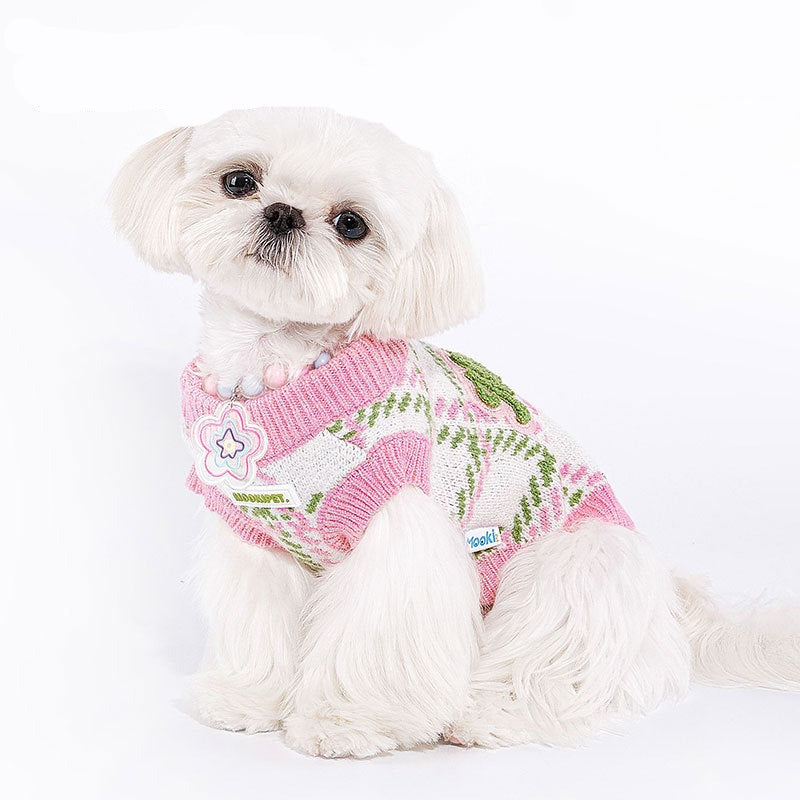 Dog Color Plaid Sweater Vest for french bulldogs by Frenchiely