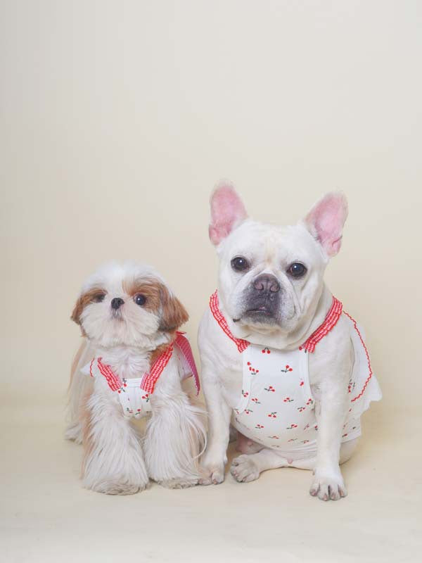 Cotton Red Houndstooth Cherry Shirt