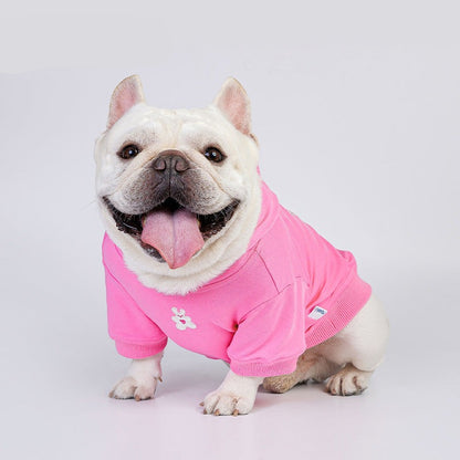 dog pink flower hoodie for small medium dogs by Frenchiely