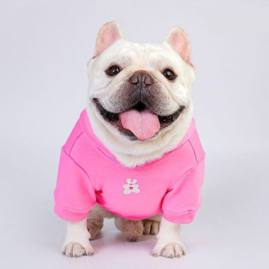 dog pink flower hoodie for small medium dogs by Frenchiely