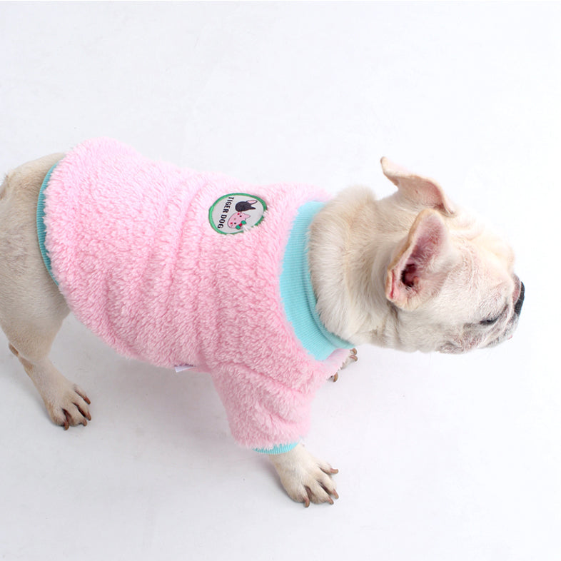 Sweet Pink Sweater dogpinkfluffysweaterformediumdogsbyFrenchiely_1