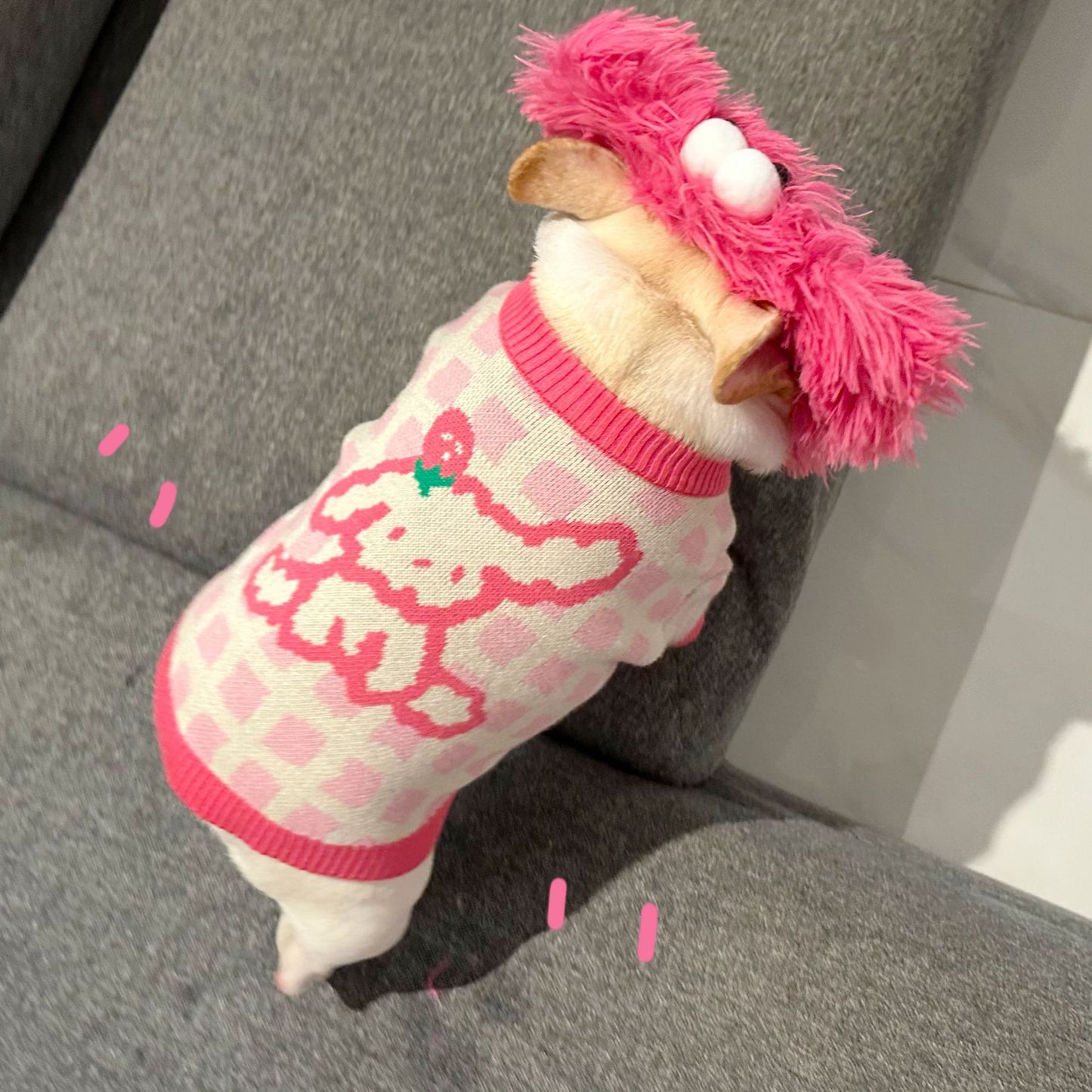 Dog Pink Doggie Sweater - Frenchiely