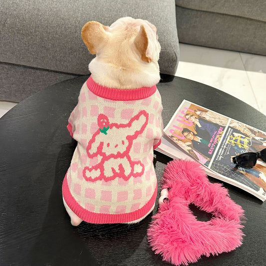 Pink Doggie Sweater dogpinkpulloversweaterforsmallmediumdogsbyFrenchiely_24