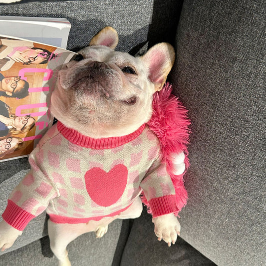 Pink Doggie Sweater dogpinkpulloversweaterforsmallmediumdogsbyFrenchiely_32