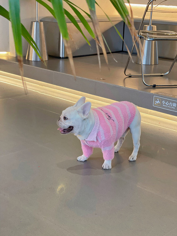Dog Pink Pullover Sweater - Frenchiely