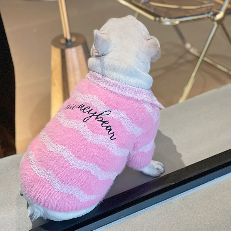 Dog Pink Pullover Sweater - Frenchiely