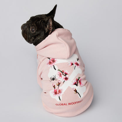 Dog Pink Woof Hoodie - Frenchiely