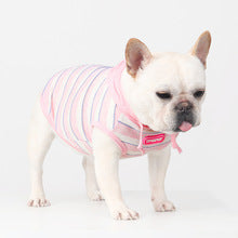 Dog Breathable Hooded Stripe Sweatshirt