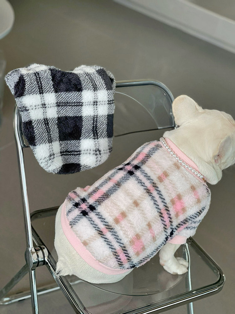 Dog Plaid Sweater - Frenchiely