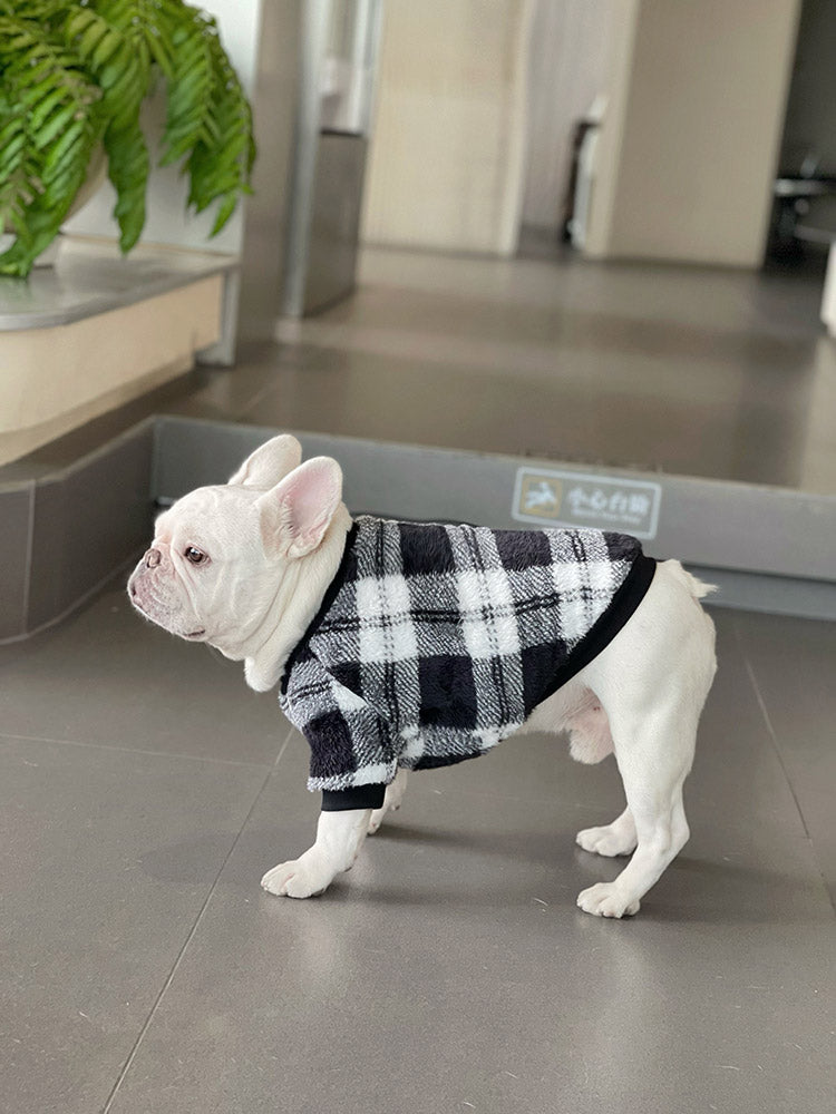 Dog Plaid Sweater - Frenchiely