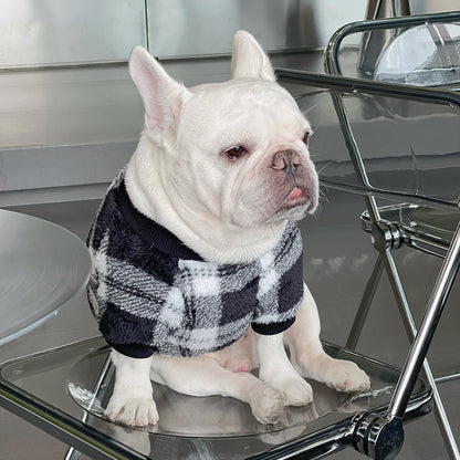Dog Plaid Sweater - Frenchiely