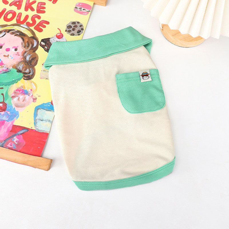 Dog Polo Shirt with Pocket
