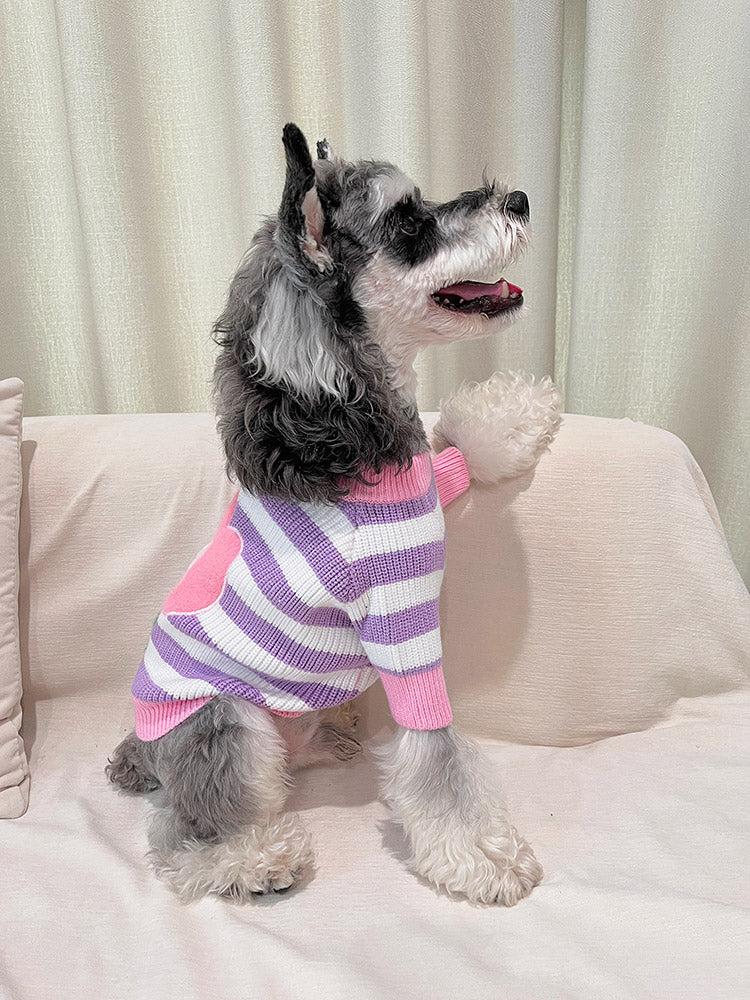 Dog Purple Flower Sweater - Frenchiely