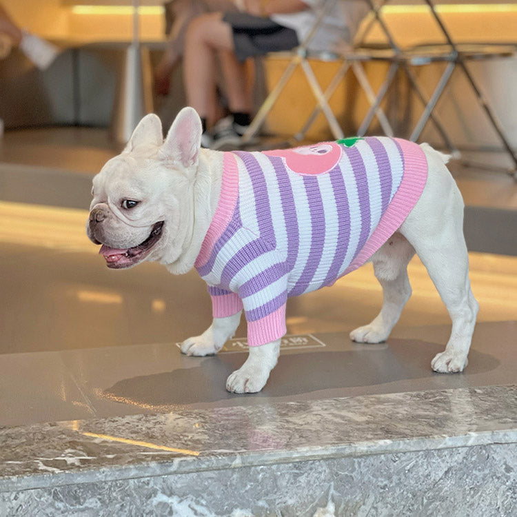 Dog Purple Flower Sweater - Frenchiely