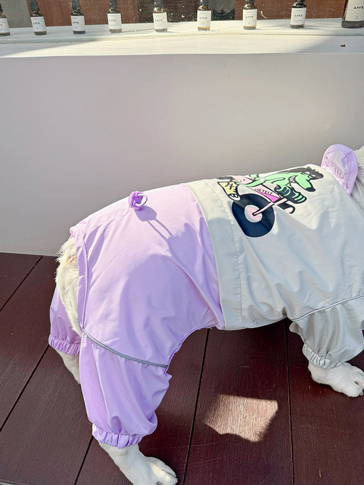 dog Breathable Rain coat for small medium dogs by Frenchiely