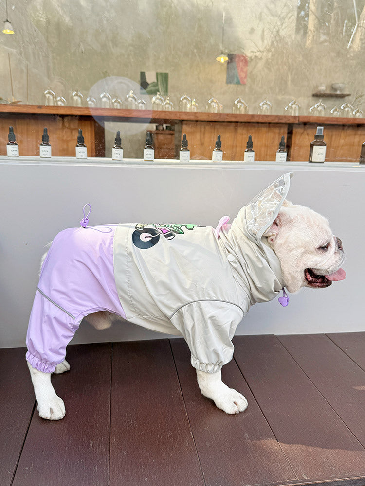 dog Breathable Rain coat for small medium dogs by Frenchiely