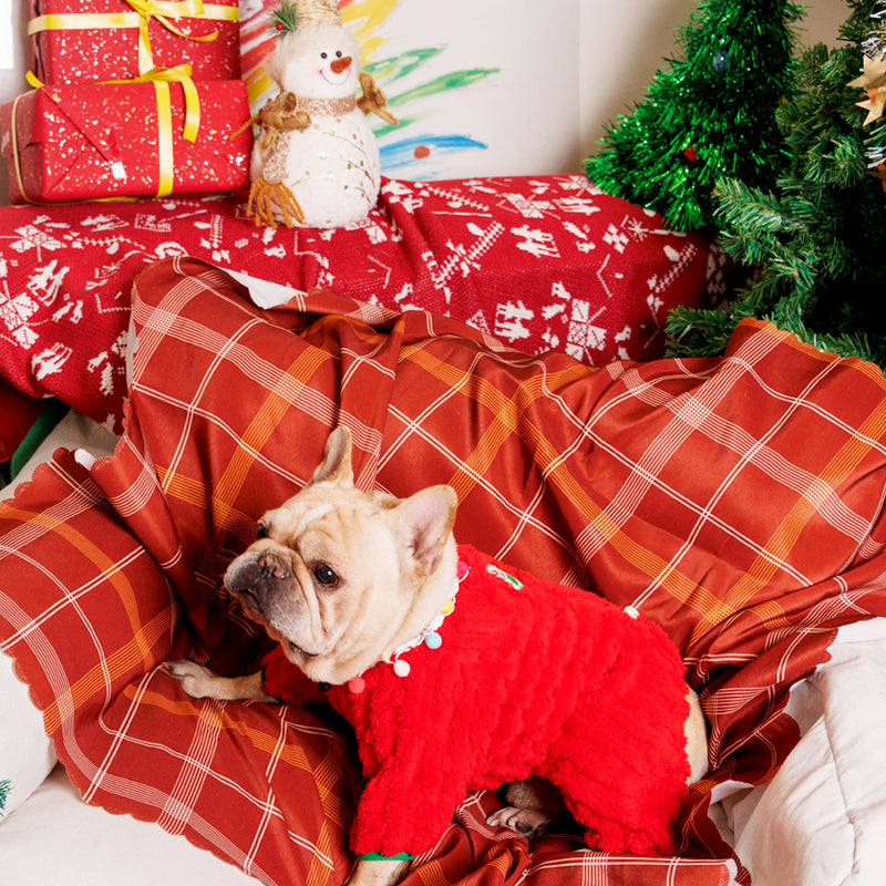 Red Christmas Jumpsuit dogredChristmasjumpsuitpajamasformediumdogsbyFrenchiely_2