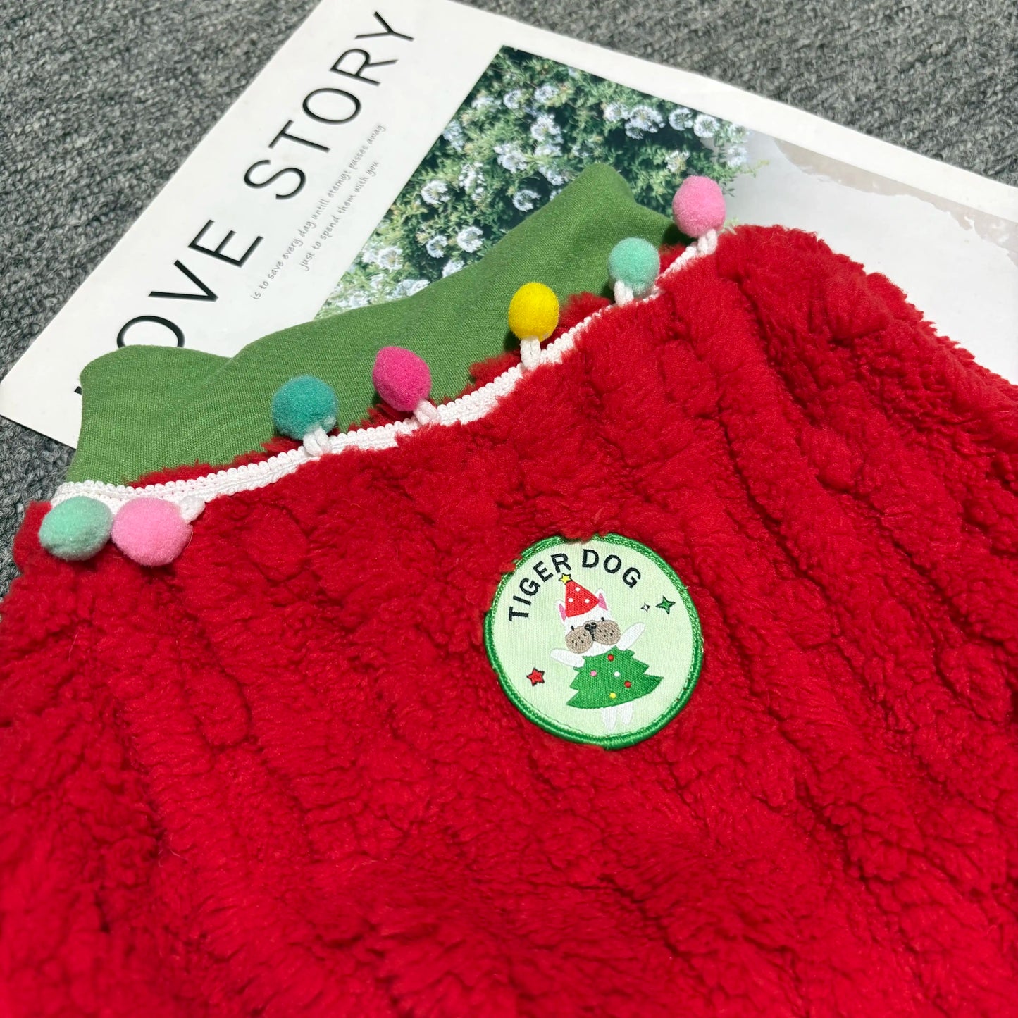 Red Christmas Jumpsuit dogredChristmasjumpsuitpajamasformediumdogsbyFrenchiely_2