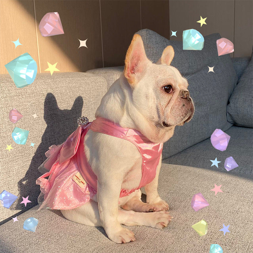 Dog Pink Wedding Dress - Frenchiely