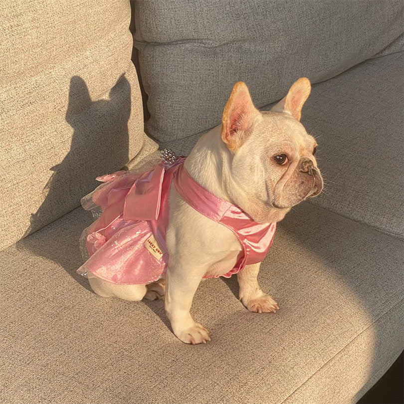 Dog Pink Wedding Dress - Frenchiely