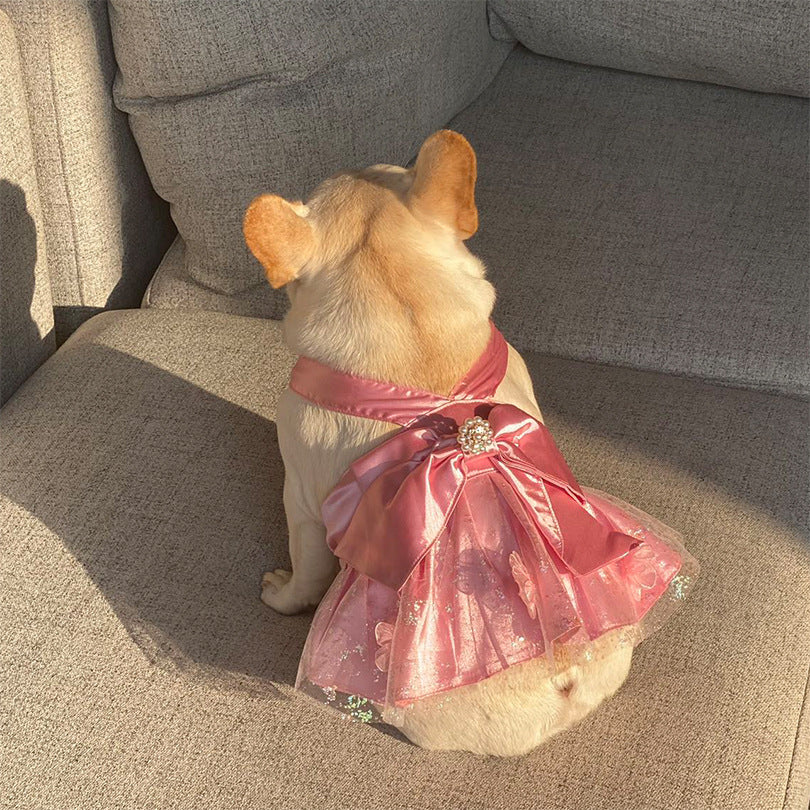 Dog Pink Wedding Dress - Frenchiely