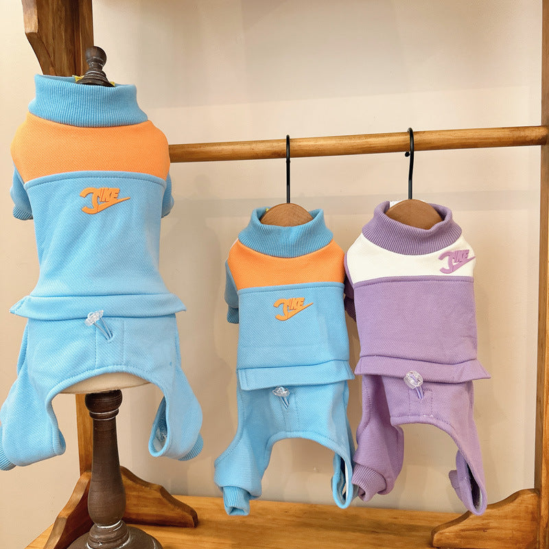 Dog Winter Sport Onesie Jumpsuit for small medium dogs by Frenchiely