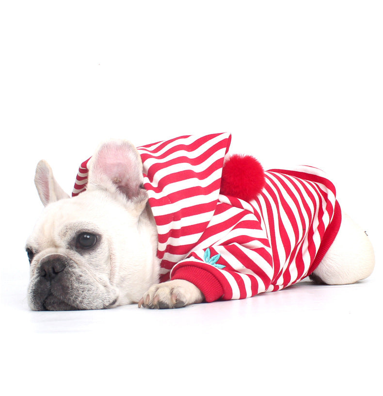 Zipper Stripe Hoodie dogstripehoodedzippercoatformediumdogs_1