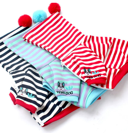 Zipper Stripe Hoodie dogstripehoodedzippercoatformediumdogs_13