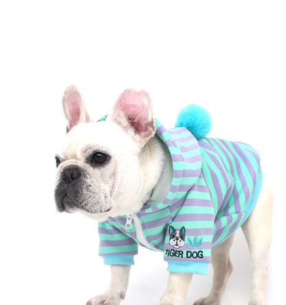 Zipper Stripe Hoodie dogstripehoodedzippercoatformediumdogs_14