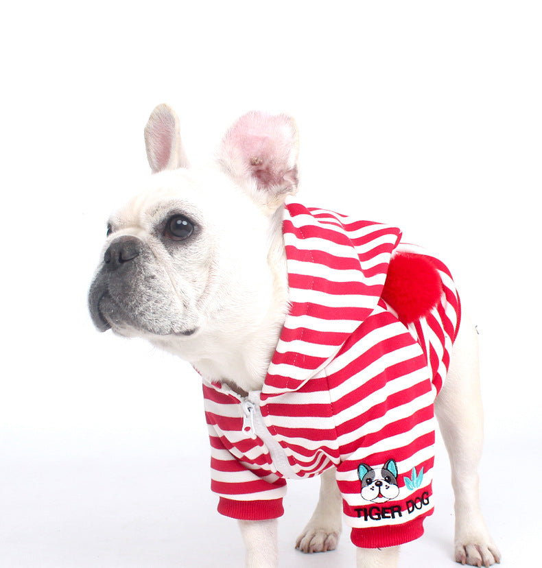 Zipper Stripe Hoodie dogstripehoodedzippercoatformediumdogs_16