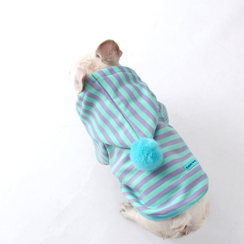 Zipper Stripe Hoodie dogstripehoodedzippercoatformediumdogs_17
