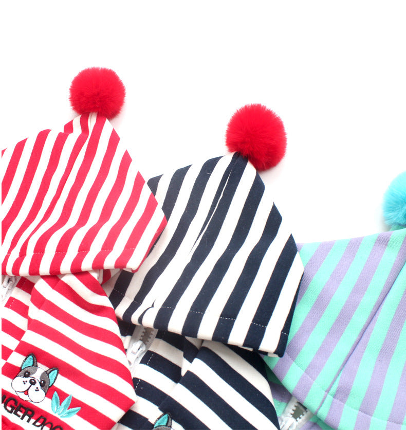 Zipper Stripe Hoodie dogstripehoodedzippercoatformediumdogs_2