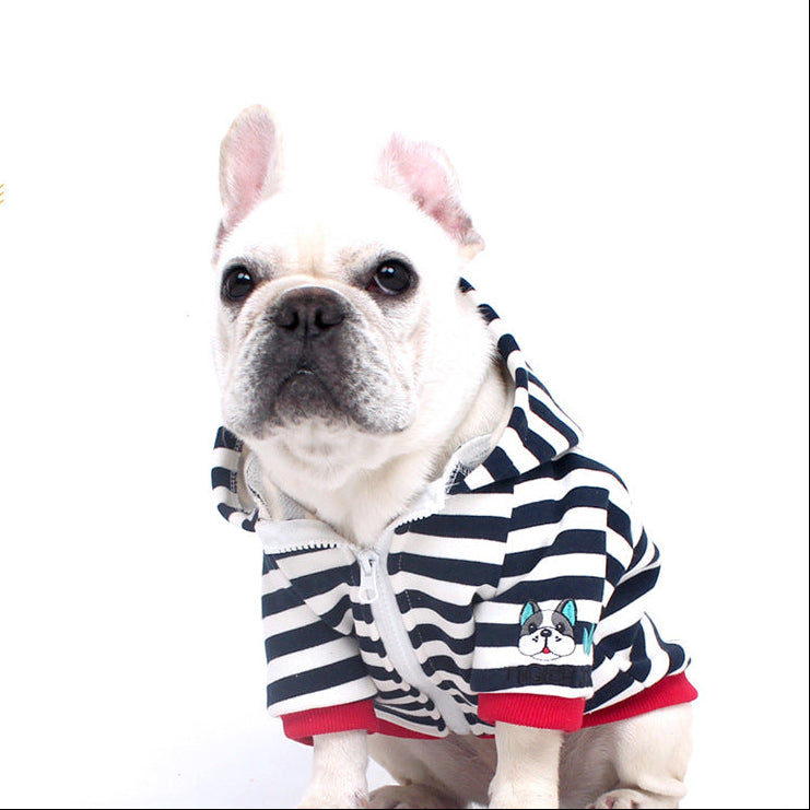 Zipper Stripe Hoodie dogstripehoodedzippercoatformediumdogs_6