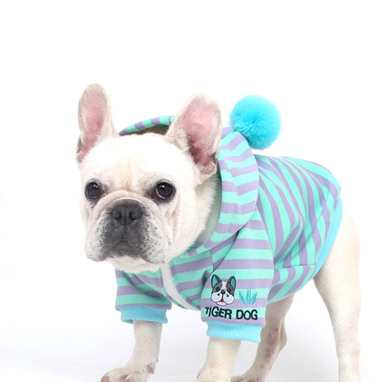 Zipper Stripe Hoodie dogstripehoodedzippercoatformediumdogs_7