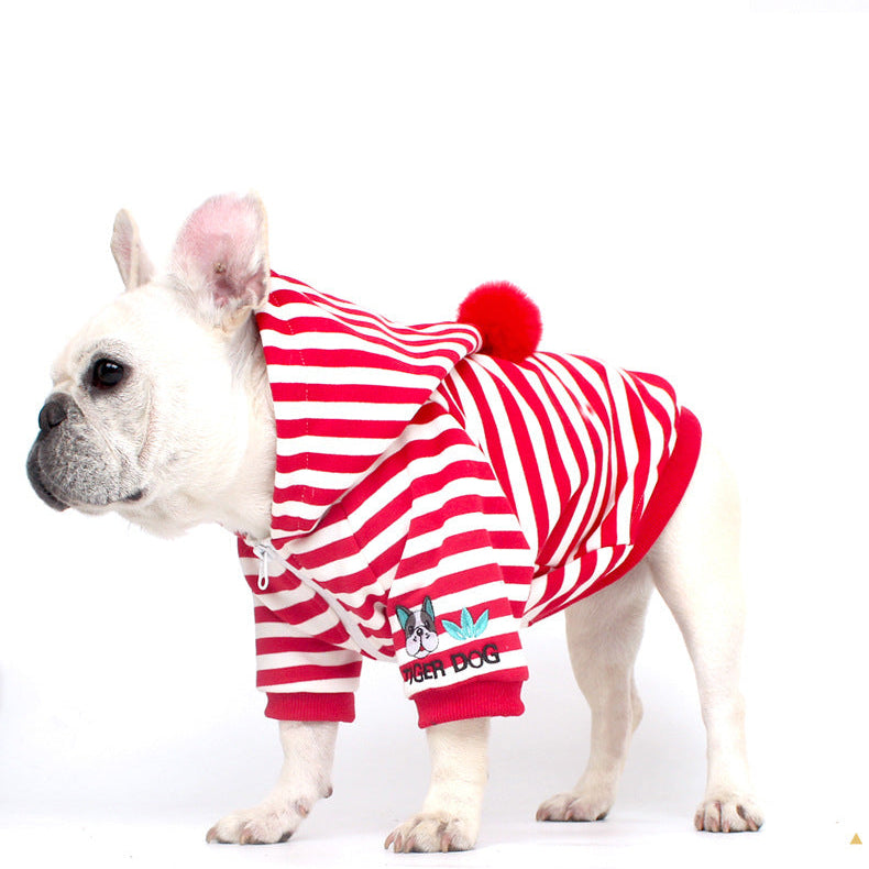 Zipper Stripe Hoodie dogstripehoodedzippercoatformediumdogs_8