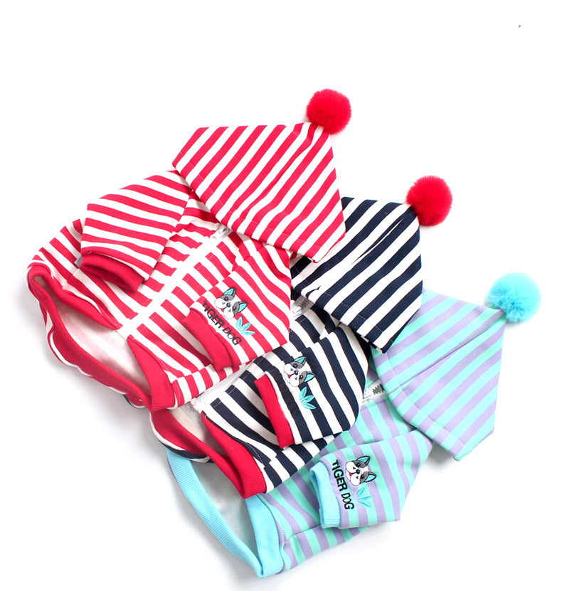 Zipper Stripe Hoodie dogstripehoodedzippercoatformediumdogs_9