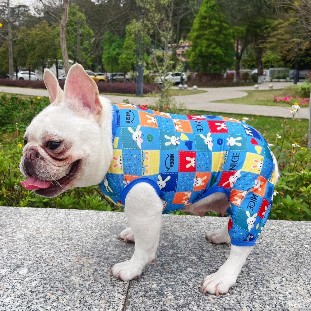 Dog Mesh Stretchy Onesie PJs for small medium dogs by Frenchiely